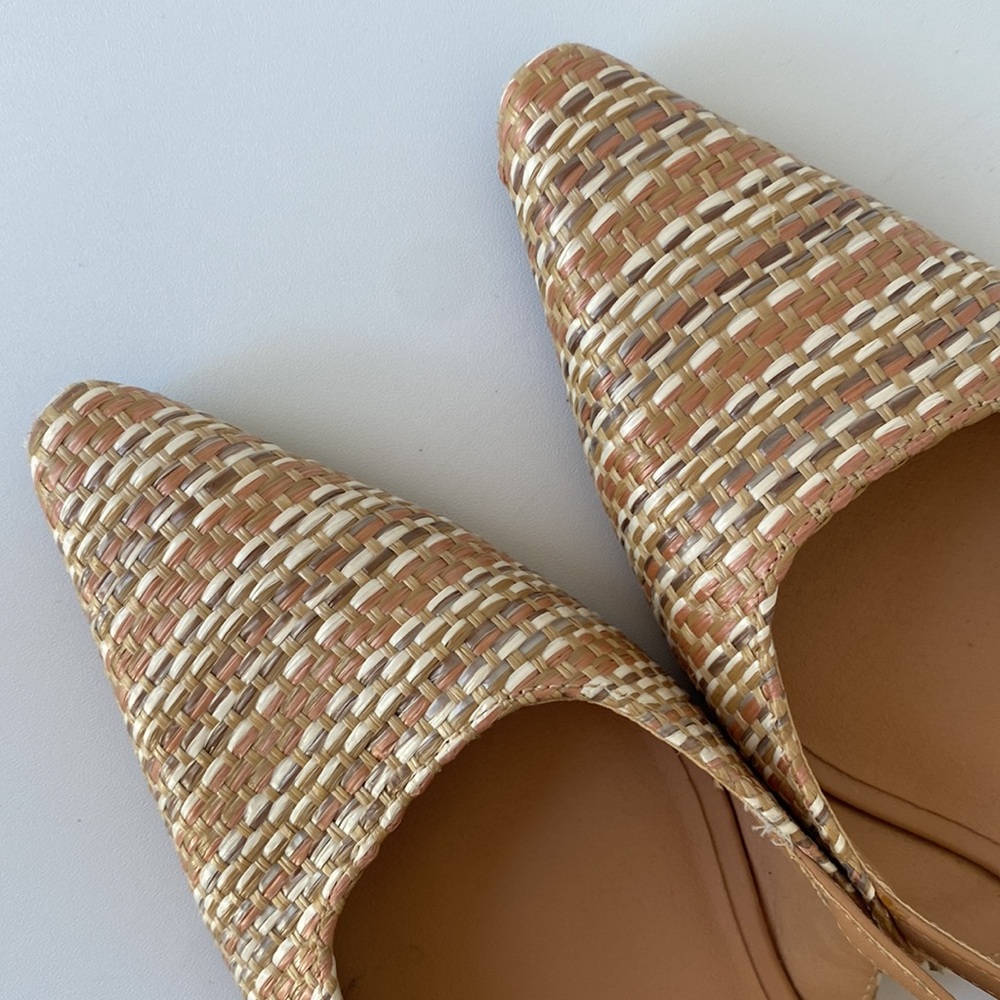 Dolce Vita Women's Tan Woven Flats sling back size 8 medium